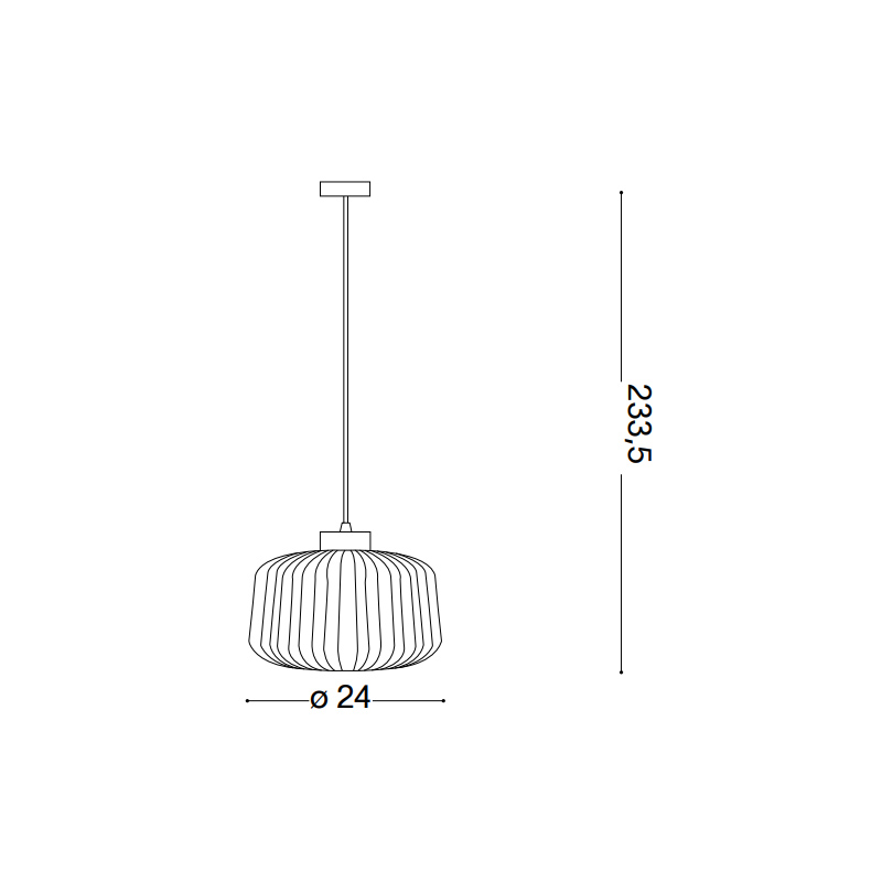 IDEAL LUX Mint E27 pendant lamp glass